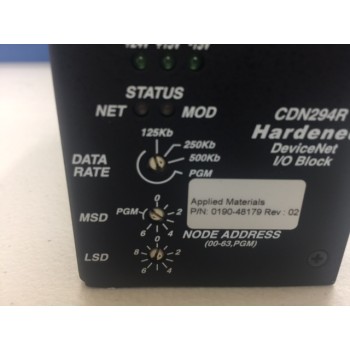 AMAT 0190-48179 MKS AS01294-05 Hardened DeviceNet I/O Block
